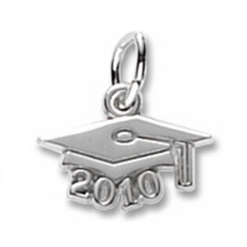 Graduation Cap 2010 Charm Silver - 10-6740
