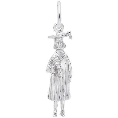 Graduation Charm White Gold - 10-0177