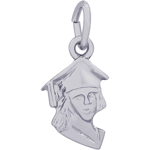 Graduation Charm White Gold - 10-5340