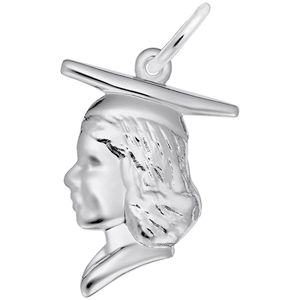 Graduation Charm White Gold - 10-0178