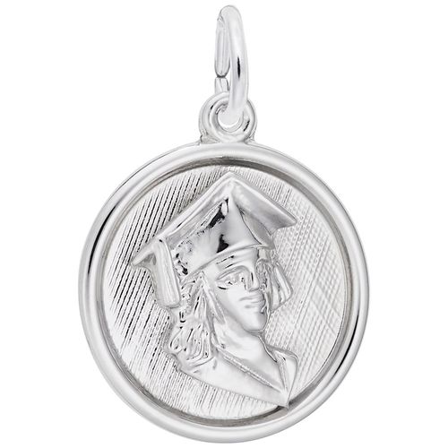 Graduation Charm White Gold - 10-1215