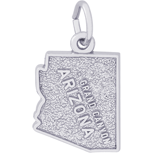 Grand Canyon Arizona Charm White Gold - 10-4456