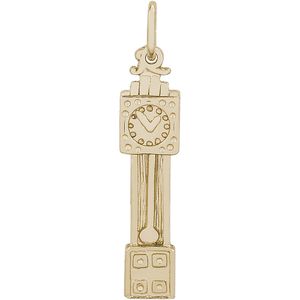 Grandfather Clock Charm Gold Plated - 10-3556