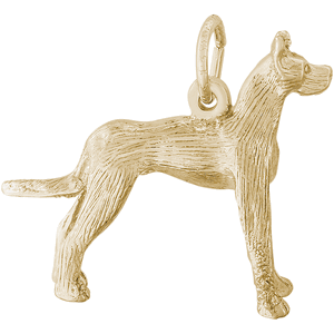 Great Dane Dog Charm 10K Gold - 10-0272