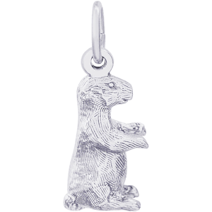 Groundhog Charm White Gold - 10-2078