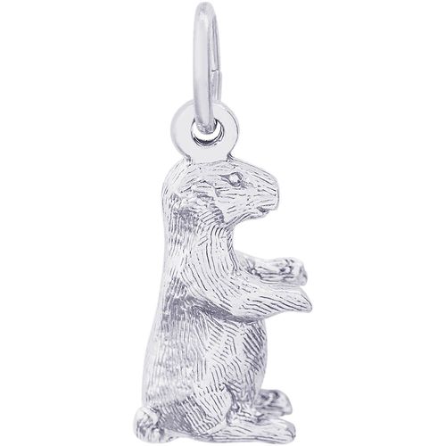Groundhog Charm White Gold - 10-2078