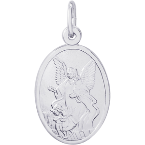 Guardian Angel Charm White Gold - 10-3387