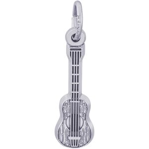 Guitar Charm White Gold - 10-0502