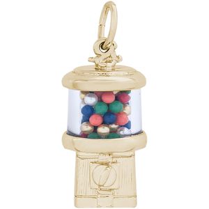 Gumball Machine Charm Gold Plated - 10-8197