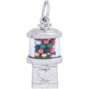 Gumball Machine Charm White Gold - 10-8197