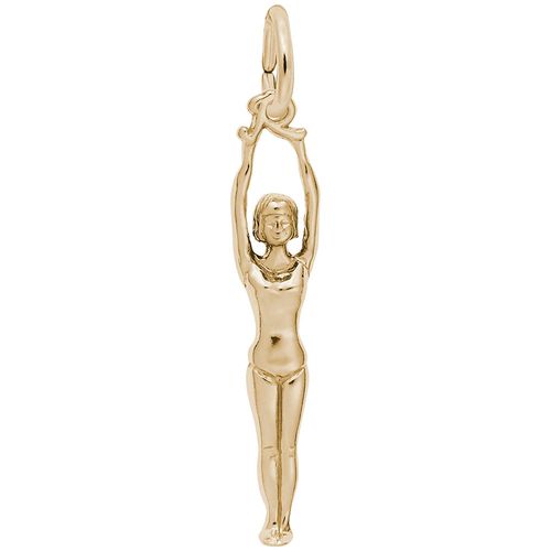 Gymnast Charm-Gold Plated - 10-8276