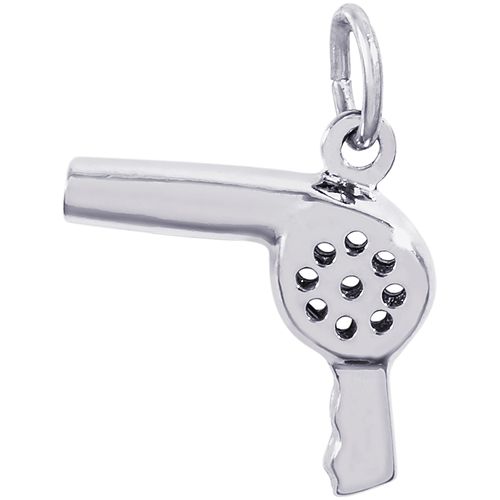 Hair Dryer Charm Silver - 10-3927