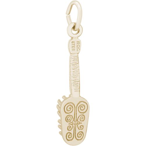 Hairbrush Charm Gold Plated - 10-2635