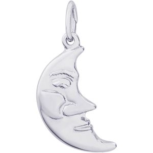 Half Moon Charm White Gold - 10-6476