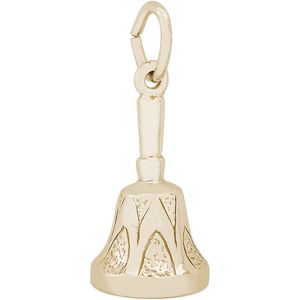 Hand Bell Charm 10K Gold - 10-2353