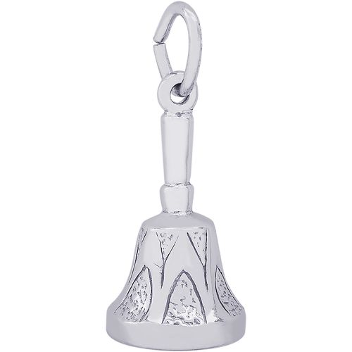 Hand Bell Charm Silver - 10-2353