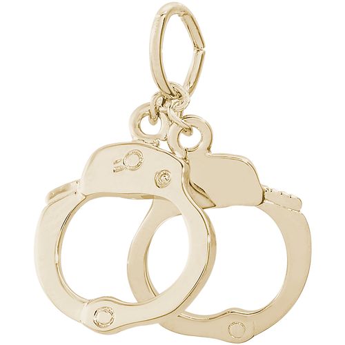 Handcuffs Charm Gold Plated - 10-1646