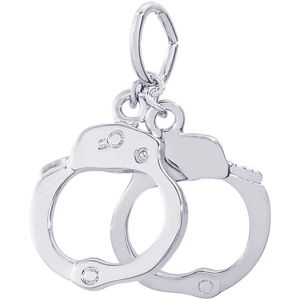 Handcuffs Charm White Gold - 10-1646