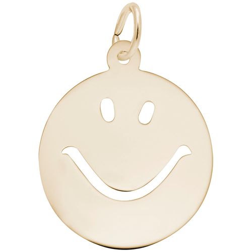 Happy Face Charm 10K Gold - 10-2354