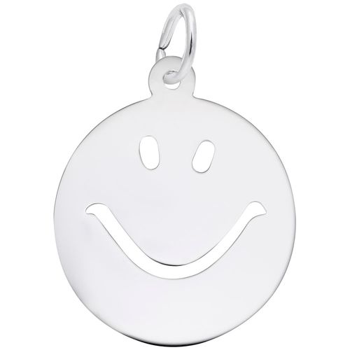 Happy Face Charm Silver - 10-2354