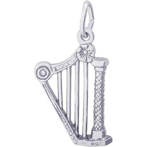 Harp Charm White Gold - 10-0675