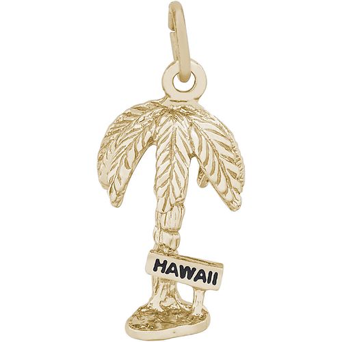 Hawaii Palm Charm 10K Gold - 10-4701