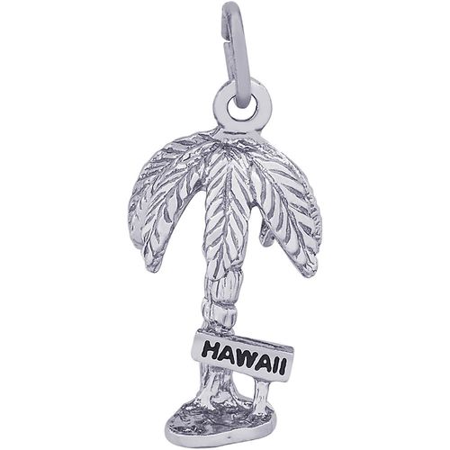 Hawaii Palm Charm Silver - 10-4701