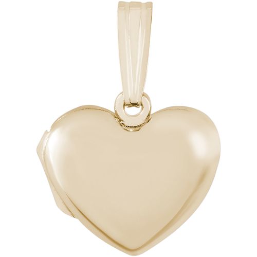 Heart Locket Charm 14K Gold - 10-8606