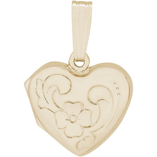 Heart Locket Charm Gold Plated - 10-8605