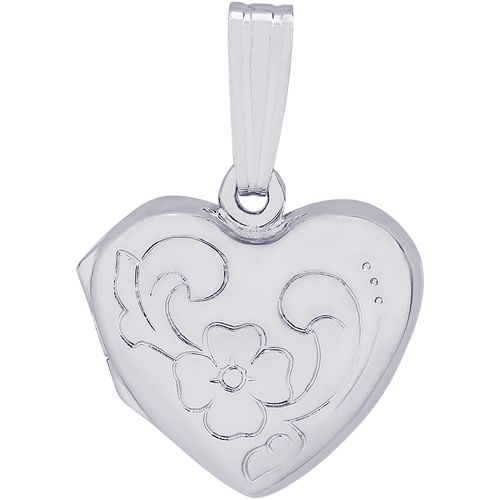 Heart Locket Charm Silver - 10-8605