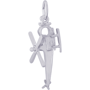 Helicopter Charm Silver - 10-4675