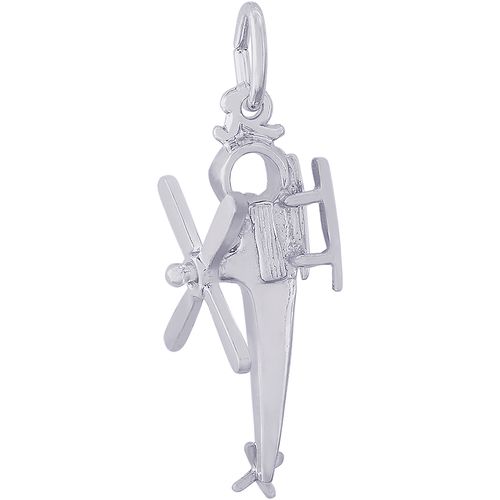 Helicopter Charm White Gold - 10-4675