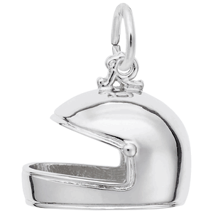 Helmet Charm-White Gold - 10-8288