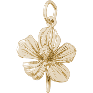 Hibiscus Charm 10K Gold - 10-6528