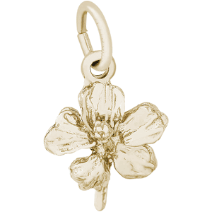 Hibiscus Charm 10K Gold - 10-5155