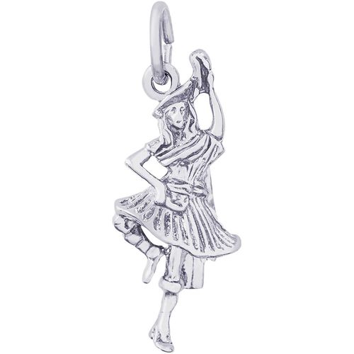 Highland Dancer Charm White Gold - 10-0479