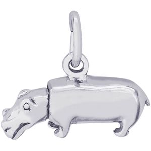 Hippo Charm Silver - 10-2136