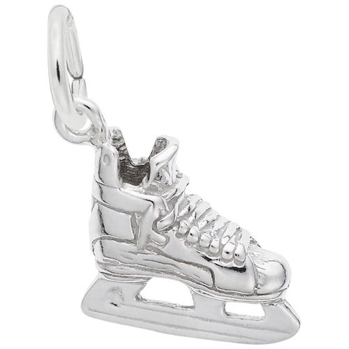 Hockey Skate Charm White Gold - 10-3359