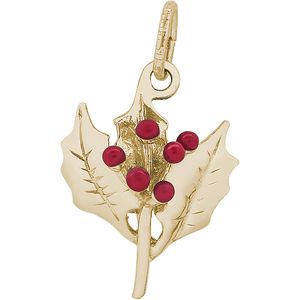 Holly Charm Gold Plated - 10-2349