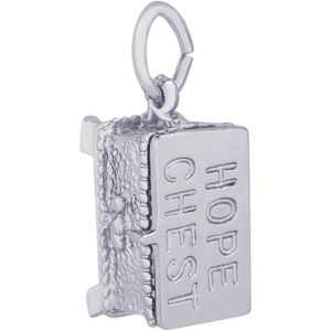 Hope Chest Charm White Gold - 10-0863