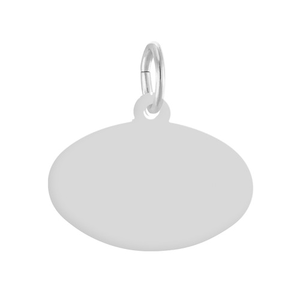 Rembrandt Horizontal Oval Charm 10k Gold - 10-1259-0-10k