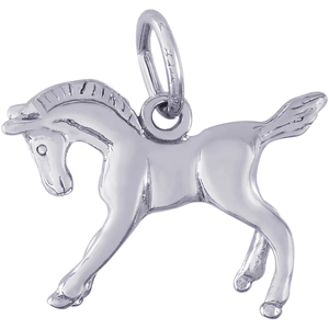 Horse Charm White Gold - 10-0356