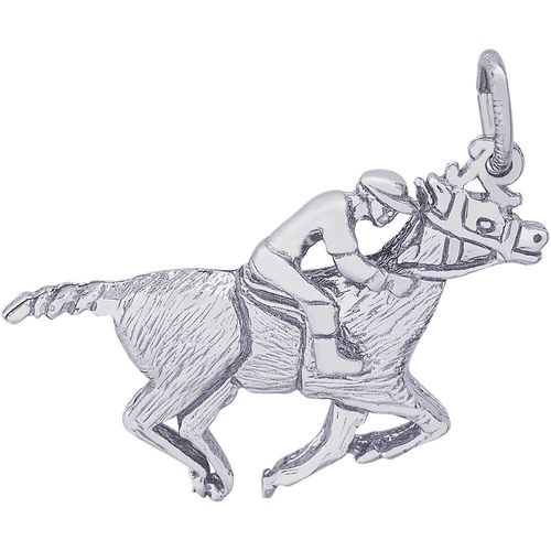 Horse Rider Charm Silver - 10-0713