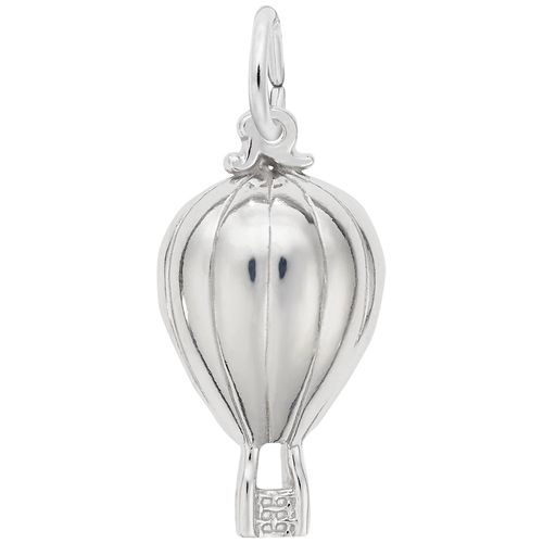 Hot Air Balloon Charm Silver - 10-8208