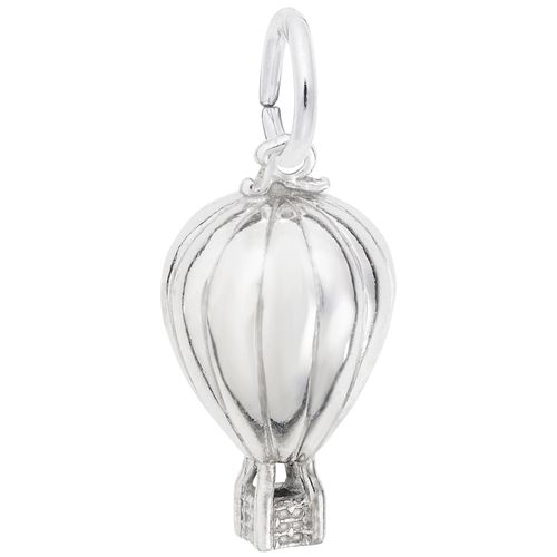 Hot Air Balloon Charm White Gold - 10-8209