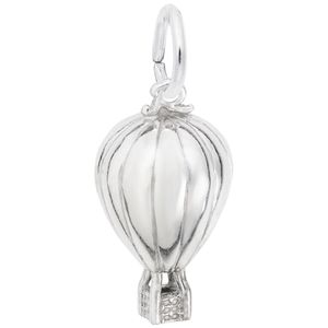 Hot Air Balloon Charm White Gold - 10-8209