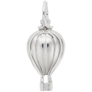 Hot Air Balloon Charm White Gold - 10-8208