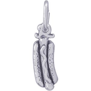 Hot Dog Charm Silver - 10-2267