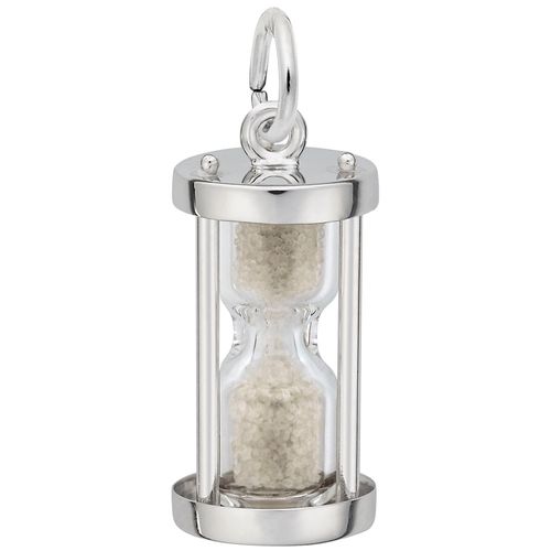 Hourglass Charm White Gold - 10-3647