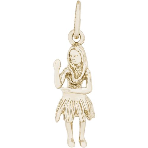 Hula Dancer Charm 10K Gold - 10-8316